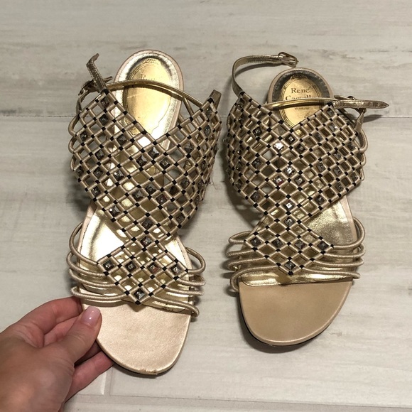 Rene Caovilla leather sandal with crystal details - Picture 5 of 9